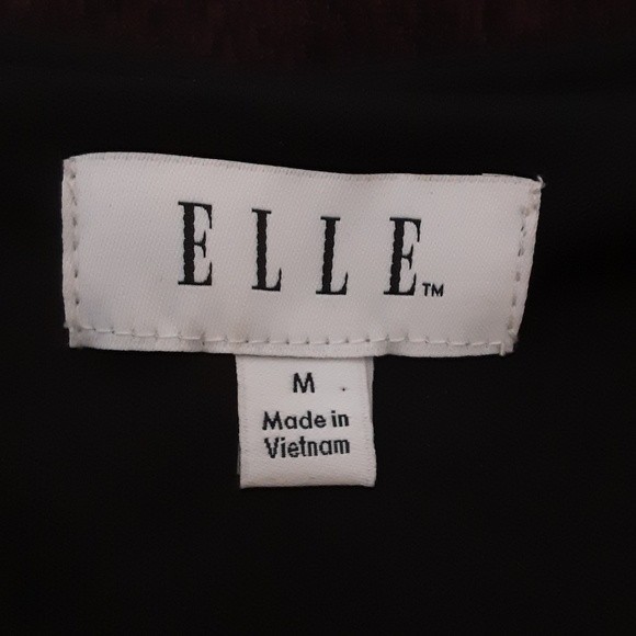 Elle Bell Sleeve V-Neck A-Line Dress Medium Flowy Boho Chic Workwear Cocktail - Picture 6 of 7